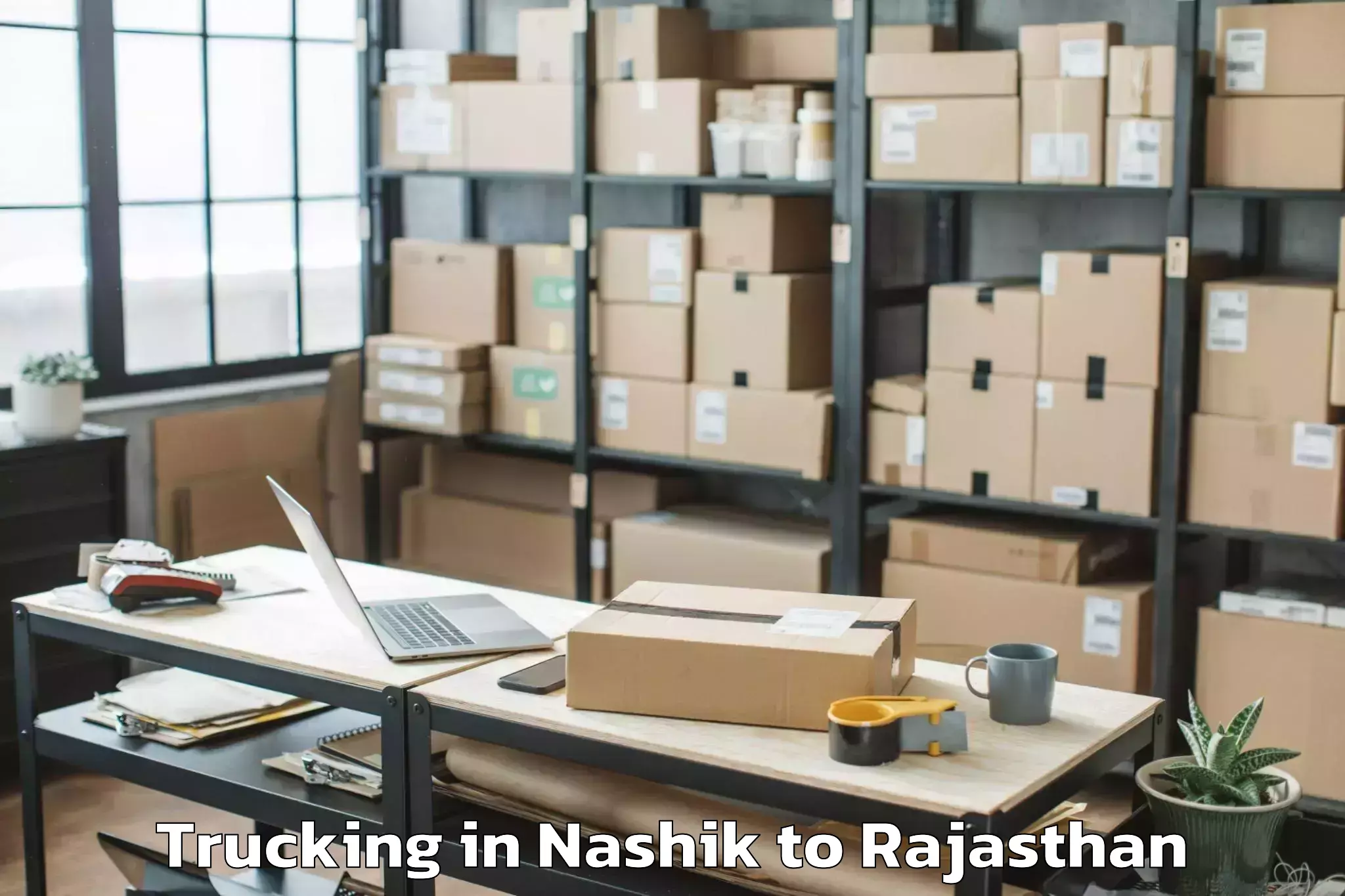 Nashik to Sangam University Bhilwara Trucking Booking